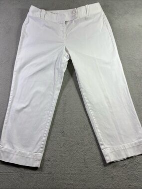 Loft  White Women's Ankle Jeans- Clean Straight Cut Size 10